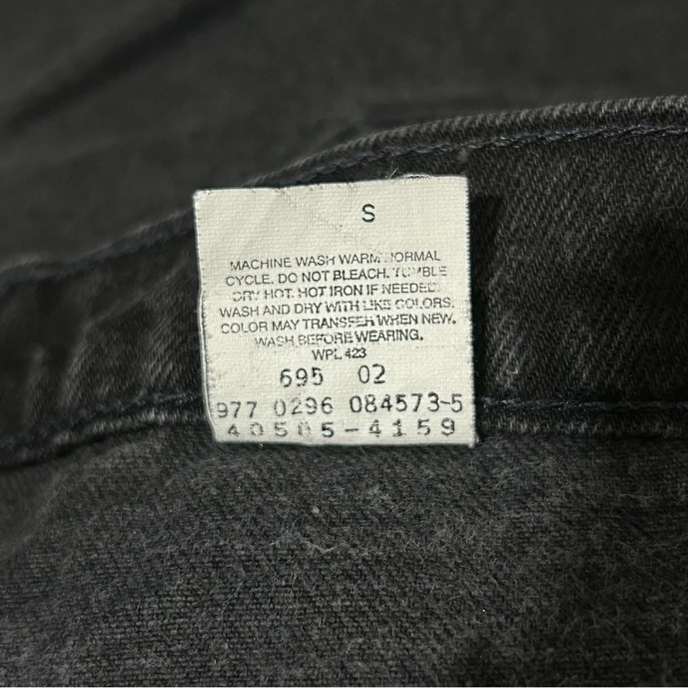 Levi’s Vintage 505 Orange Tab Straight Leg Regular Fit Jeans Black Size 38x32